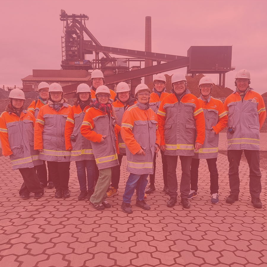 bildungszeit, gruppe, vor dem stahlwerk